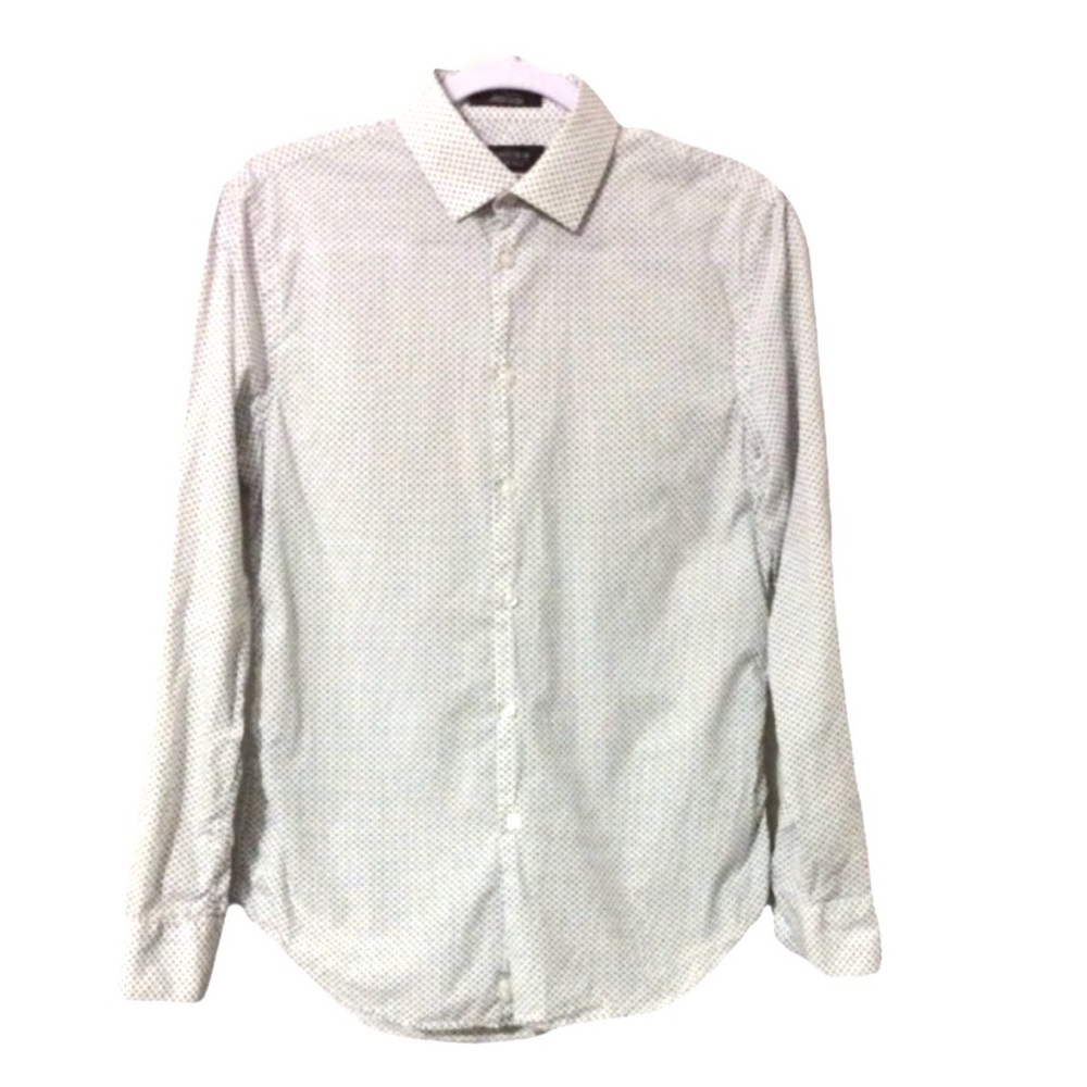NORDSTROM MEN’S SHOP Patterned Button Down Extra Trim Fit SHIRT